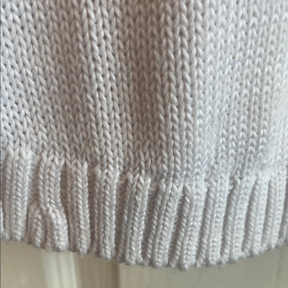 Talbots White Sweater with Pineapple Motif - Picture 6 of 11